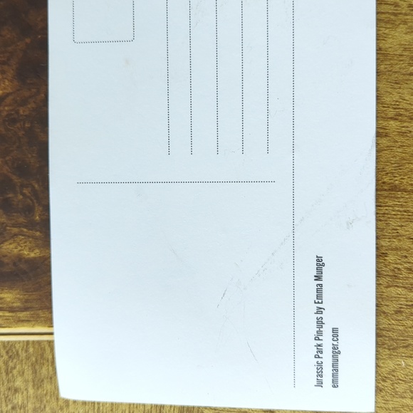 Jurassic Park Pinups Pin and Postcard - Picture 5 of 5